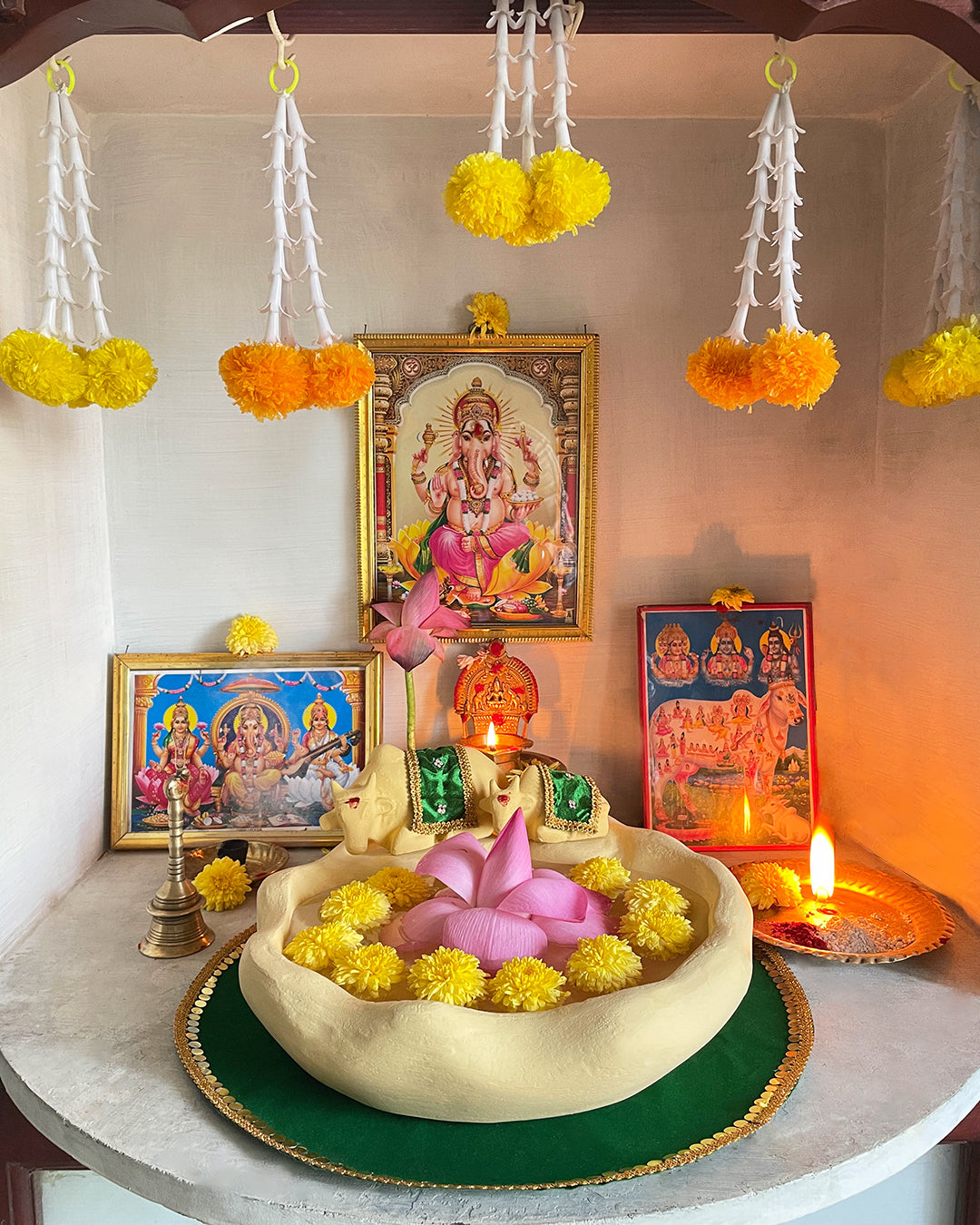 Shuddha Peeta - Where Divinity Finds Its Ground! (base cloth for Uruli/Fountain)